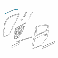 OEM 2011 Nissan Sentra Tape-Rear Door Outside, LH Diagram - 82819-ET000