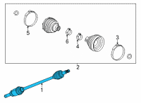 OEM 2022 Chevrolet Trailblazer Axle Assembly Diagram - 60006452