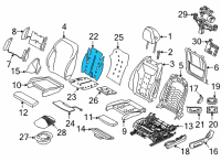 OEM 2022 BMW M440i xDrive HEATER ELEMENT BACKREST Diagram - 52-10-7-414-702
