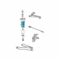 OEM 2004 Mercury Mountaineer Coil Spring Diagram - 1L2Z-5560-BA