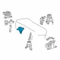 OEM 2018 Toyota Camry Side Mount Diagram - 12305-F0020