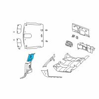 OEM 2003 Dodge Ram 2500 Panel-B Pillar Diagram - 5GR30TL2AC