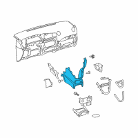 OEM Pontiac Vibe Floor Console Diagram - 19184859