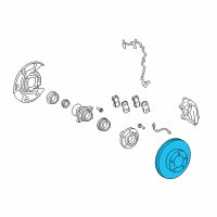 OEM 2008 Toyota Tundra Rotor Diagram - 43512-0C020