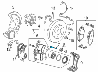 OEM 2021 Chevrolet Trailblazer Guide Pin Diagram - 13531962