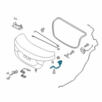 OEM 2012 Hyundai Elantra Hinge Assembly-Trunk Lid, LH Diagram - 79210-3Y001