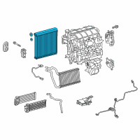 OEM 2021 Lexus NX300h EVAPORATOR Sub-Assembly Diagram - 88501-48340