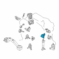 OEM 2008 Toyota Highlander Rear Bracket Diagram - 12321-20120