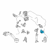 OEM Lexus RX400h Bracket, Engine Mount Diagram - 12322-20071