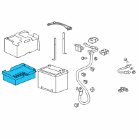 OEM Acura MDX Box, Battery Diagram - 31521-TZ5-A00