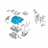 OEM 2011 Ford Flex Console Panel Diagram - BA8Z-74045C22-AA