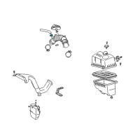 OEM Toyota Inlet Hose Clamp Diagram - 96111-10480