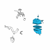 OEM 2004 Toyota Camry Air Filter Box Diagram - 177000H080