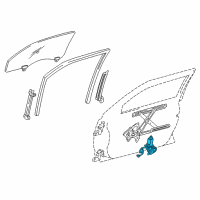 OEM Lexus IS F Motor Assy, Power Window Regulator Diagram - 85720-53051