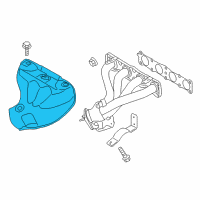 OEM 2015 Kia Forte Protector-Heat Upper Diagram - 285252E000