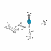 OEM Dodge Caliber Front Coil Spring Diagram - 5105841AD