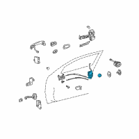 OEM 2011 Lexus GS450h Front Door Lock Assembly W/Motor, Right Diagram - 69030-30A20