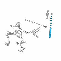 OEM 2004 Pontiac GTO Rear Shock Absorber Kit Diagram - 92157266