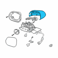 OEM 2020 Lincoln Aviator Mirror Cover Diagram - LC5Z-17D742-CC