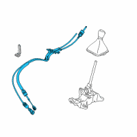 OEM 2018 Ford Fiesta Shift Control Cable Diagram - D2BZ-7E395-C