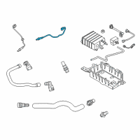 OEM 2022 Ford Mustang Rear Oxygen Sensor Diagram - JR3Z-9G444-C