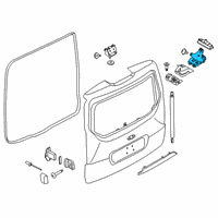 OEM 2016 Ford Transit Connect Latch Diagram - 8M5Z-5843150-F