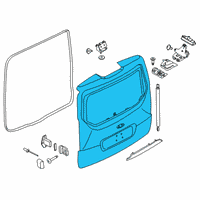 OEM 2019 Ford Transit Connect Lift Gate Diagram - DT1Z-6146404-F