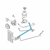 OEM 2000 BMW M5 Pressure Hose Assembly Diagram - 32-41-2-228-867