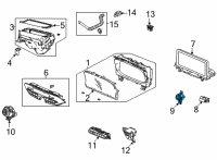 OEM 2022 Acura MDX Switch Assembly Diagram - 35881-TYA-A01