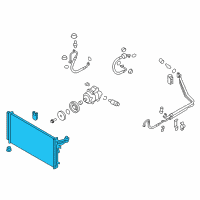 OEM 2016 Kia K900 Condenser Assembly-Cooler Diagram - 976063T501