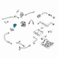 OEM 2003 Lincoln Town Car EGR Valve Diagram - 5W7Z-9D475-AA