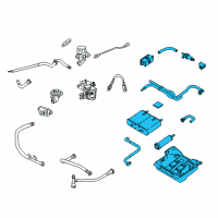 OEM 2008 Lincoln Town Car Vapor Canister Diagram - 6W1Z-9D653-AA