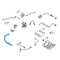 OEM 2003 Mercury Marauder EGR Tube Diagram - 3W7Z-9D477-BA