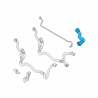 OEM 2011 BMW 528i Coolant Hose Diagram - 17-12-7-578-399