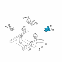 OEM Kia Borrego Engine Mounting Bracket Assembly, Left Diagram - 218153E550