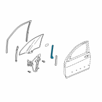 OEM 2006 Acura TL Sash, Right Front Door Center (Lower) Diagram - 72231-SEP-A01