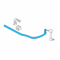 OEM 2006 Toyota Matrix Stabilizer Bar Diagram - 48812-01020