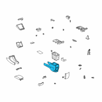 OEM 2002 Toyota Camry Console Base Diagram - 58911-33110-B0