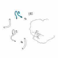 OEM 2005 Lexus ES330 Automatic Transmission Oil Cooler Line Diagram - 3292106170