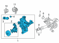 OEM 2020 BMW 745e xDrive COOLANT PUMP WITH SUPPORT:115010 Diagram - 11-51-8-742-075