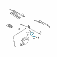 OEM Toyota Corolla Washer Hose Diagram - 85374-02030