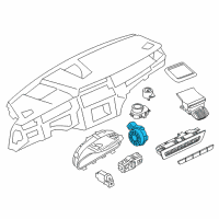 OEM 2014 BMW X6 Rain/Light/Solar And Fogging Sensor Diagram - 61-35-9-254-025