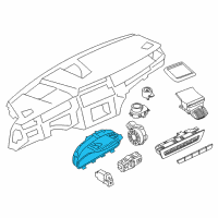 OEM 2015 BMW 650i Instrument Cluster Diagram - 62-10-6-805-241