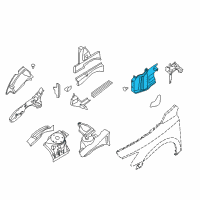 OEM Nissan Maxima Cover Splash HOODR Diagram - 64838-9N00A