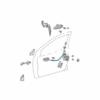 OEM Scion Lock Cable Diagram - 69710-52040