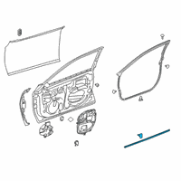 OEM 2021 Lexus ES350 WEATHERSTRIP, FR Doo Diagram - 67863-06060