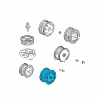 OEM 2000 Acura RL Disk, Aluminum Wheel (16X7Jj) (Enkei) Diagram - 42700-SZ3-A22