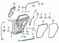 OEM 2022 Lexus NX250 WEATHERSTRIP, RR DOO Diagram - 67897-78010