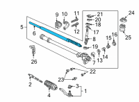 OEM 1993 Acura NSX Rack, Steering (LH) Diagram - 53427-SL0-A01