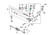 OEM 1993 Acura NSX Screw, Pinion Set Diagram - 53423-SL0-A01